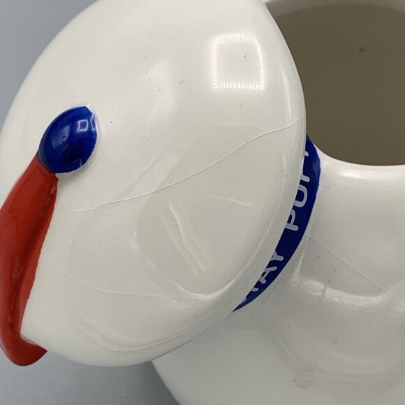 2019 Stay Puft Marshmallow Man Head Planter Figurine Pencil Holder Ghost Busters - Picture 8 of 12